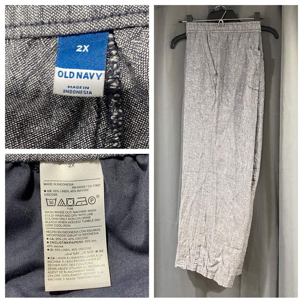 Old Navy Linen Pants- size 2X
